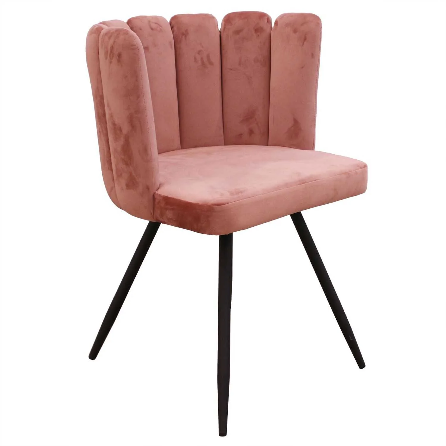 CHAISE ARIEL VELOURS ROSE - Image 4
