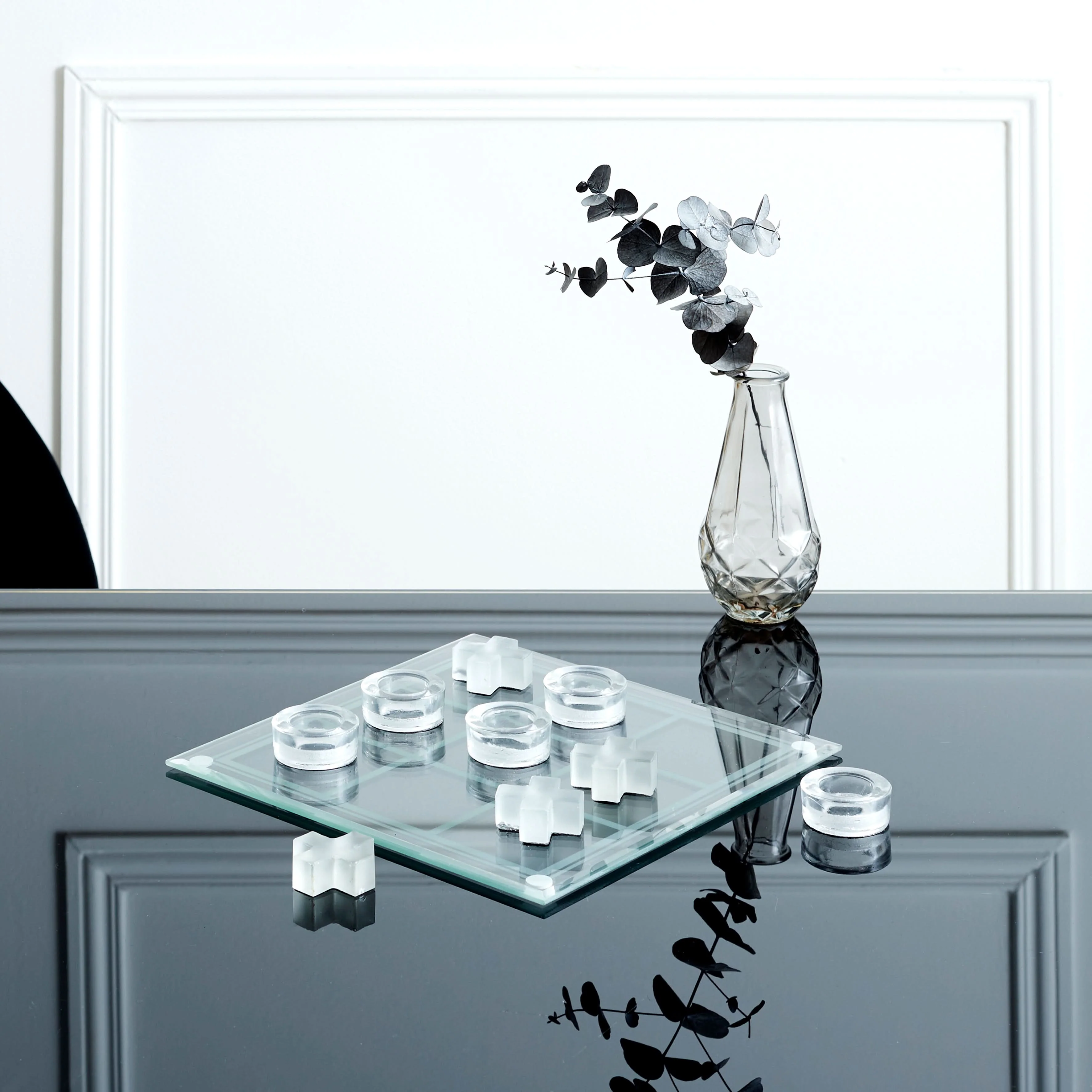 JEU DE MORPION EN VERRE