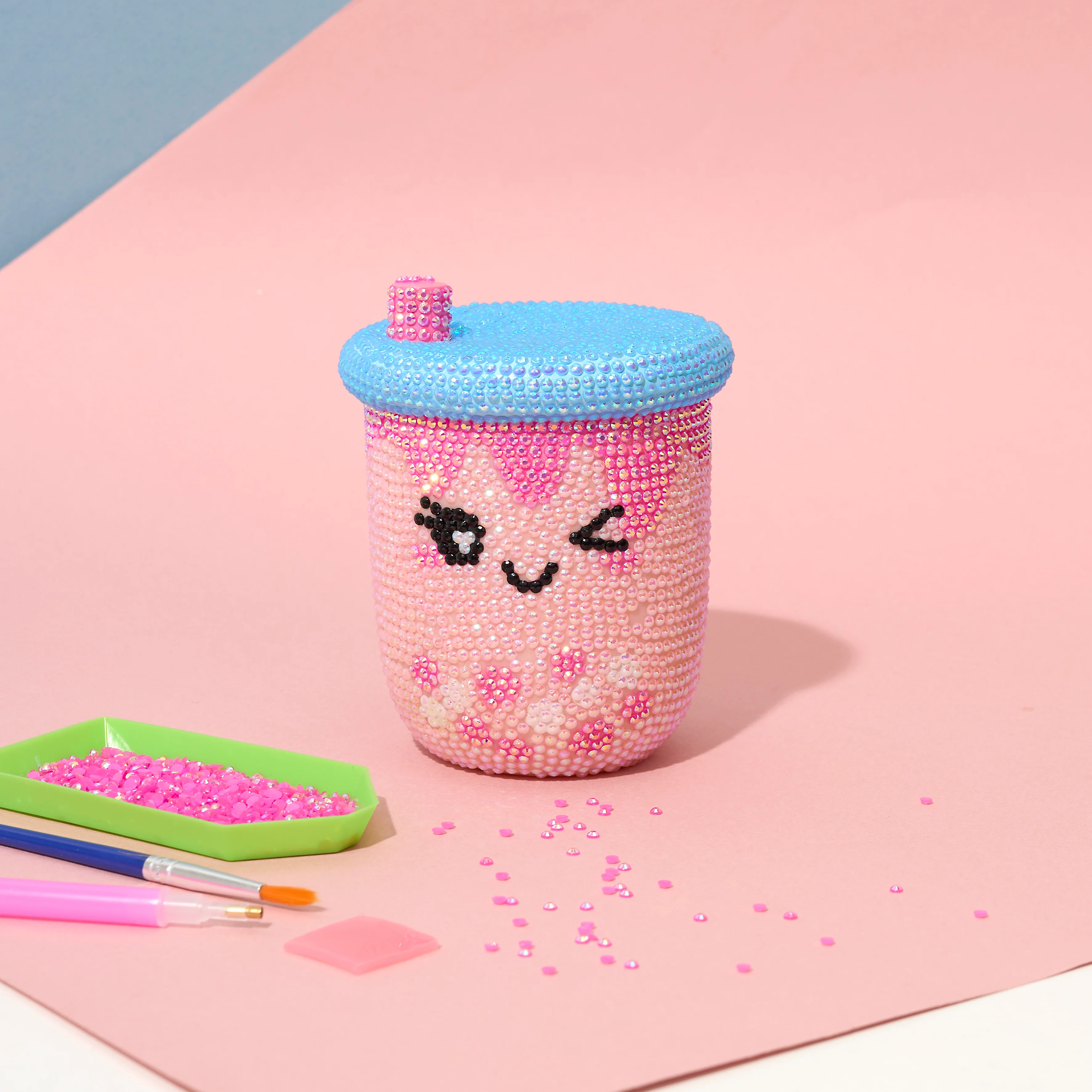 KIT DIY DIAMOND PAINTING 3D BUBBLE TEA - Image 3