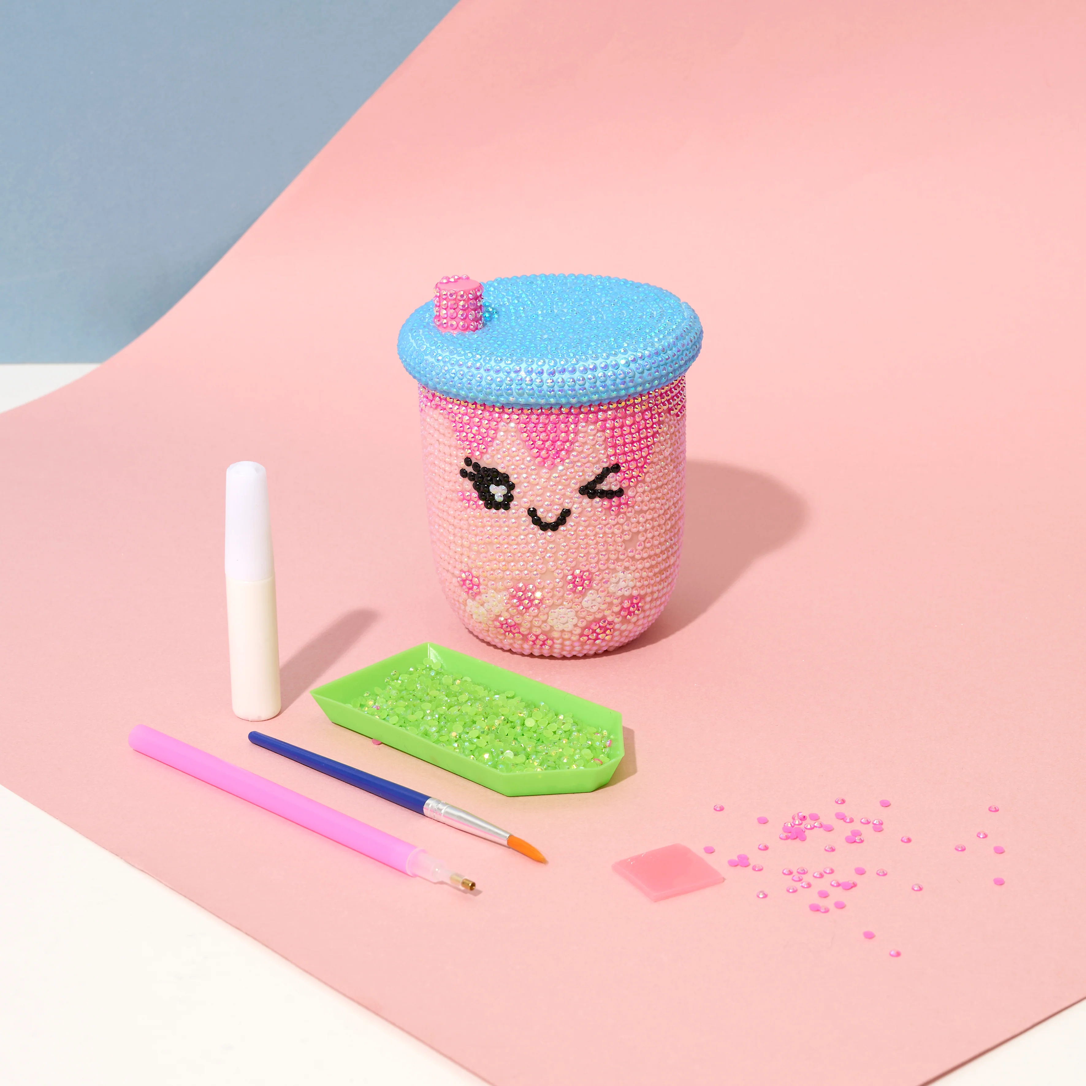 KIT DIY DIAMOND PAINTING 3D BUBBLE TEA - Image 4