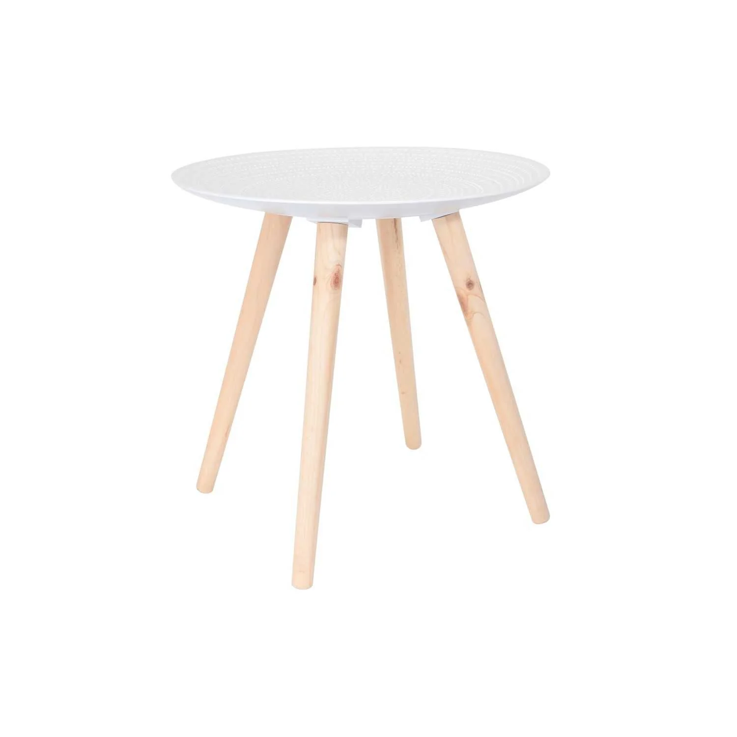 TABLE GIGOGNE RONDE RELIEF GOUTTELETTE - LOT DE 2 - Image 2